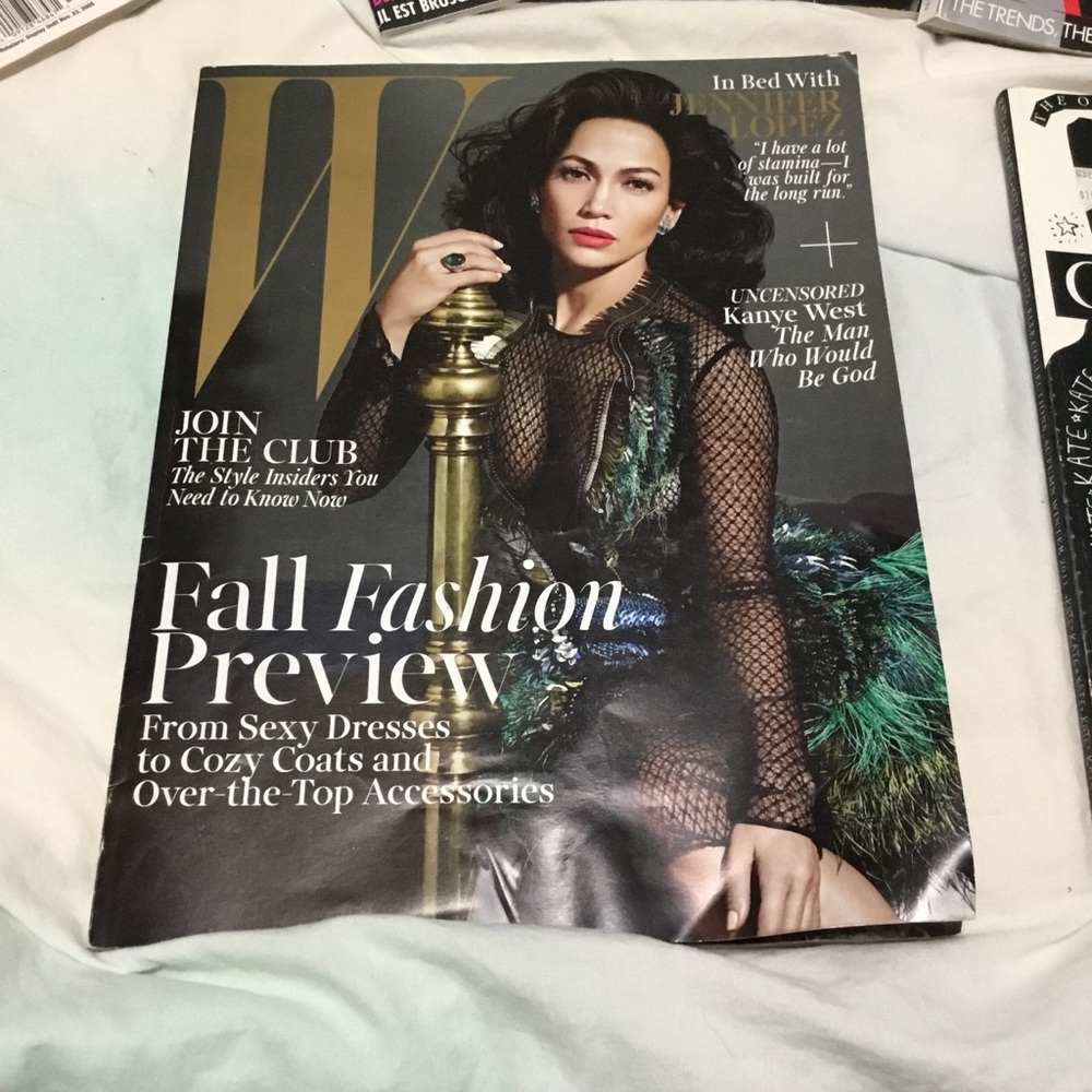 FWP $50+ W Magazine In Bed With Jennifer Lopez